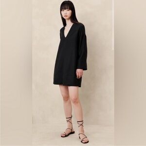 Banana Republic European Linen Kaftan Mini Dress